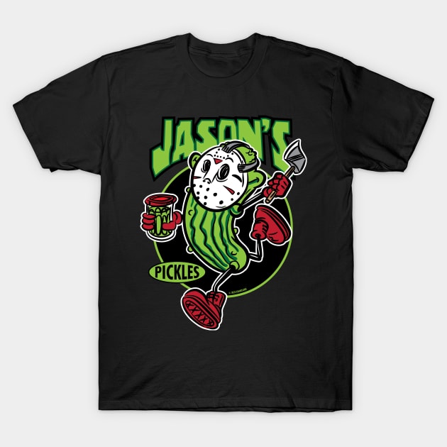 Jason's Voorhees Deli Pickles T-Shirt by eShirtLabs